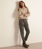 Picture of FLYNN GREY MARL FLUID CARROT CUT TROUSERS